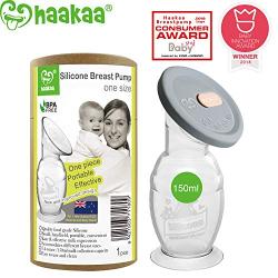 Haakaa Silicone Breast Pump & Silicone Cap 5.4oz/150ml