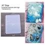 Resin Casting Molds for Notebook Cover A5 A6 A7, Silicone Bookmark Resin Mold 6PCS, Silicone Notebook Cover Clear Casting Epoxy Resin Molds with 14PCS Book Rings for Epoxy Resin Jewelry DIY Fans