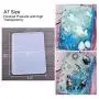 Resin Casting Molds for Notebook Cover A5 A6 A7, Silicone Bookmark Resin Mold 6PCS, Silicone Notebook Cover Clear Casting Epoxy Resin Molds with 14PCS Book Rings for Epoxy Resin Jewelry DIY Fans
