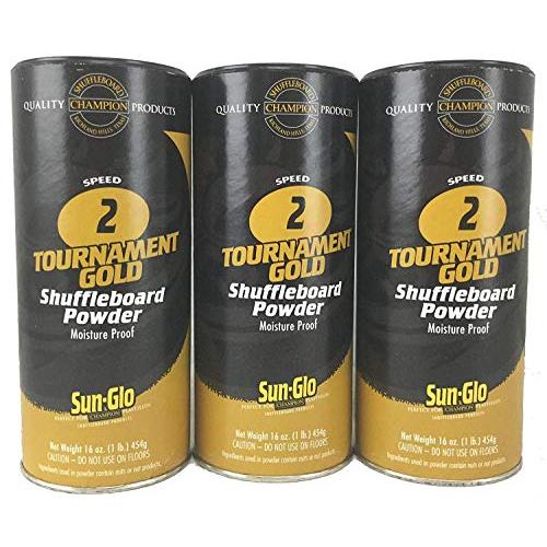 3 Pack Sun-Glo #2 Speed Shuffleboard Powder Wax