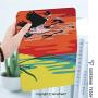 Galaxy Tab E 9.6 Case, Shockproof Rugged Full Body Protective Case Cover for Samsung SM-T560 / T561 / T567,Flamingo Decor,Flamingos Flying in the Air with Horizon Landscape Illustration Svannah Art Wo