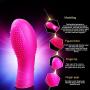 Povkeever Mini Silicone Personal Finger Massager,Handheld Put-On Finger Massage Toys (5pcs)