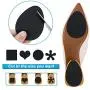 Non-Slip Shoe Pads, GADEBAO Self-Adhesive Anti-Slip Sole Sticker Protector, Premium Odorless Silicone Non Skid Shoe Grips for High Heels (Black-8 pcs)