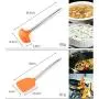JunbosiKitchenware Stainless Steel Handle Silicone Kitchenware 8 Piece Set Non-Stick Kitchen Tool Anti-Scalding Cooking Shovel Spoon,Red