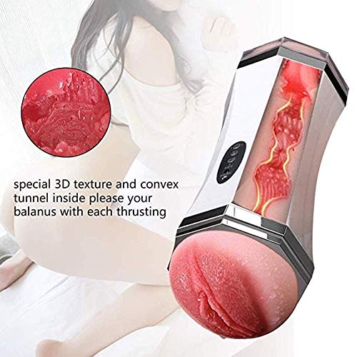SHEEOPPS T-Shirt Male Realistic Pussycats Sucking Cup,Adjustable Pòckèt Pùssèys Hands Free Grade Silicon Màlè Stròkè Toys With Sùctì-on Cùp Pleasure Best Gift For Couple Or Solo Play, Bùllèt Adùllt To