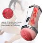 SHEEOPPS T-Shirt Male Realistic Pussycats Sucking Cup,Adjustable Pòckèt Pùssèys Hands Free Grade Silicon Màlè Stròkè Toys With Sùctì-on Cùp Pleasure Best Gift For Couple Or Solo Play, Bùllèt Adùllt To