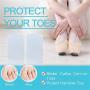 Povihome Toe Sleeves, Toe Protectors, 10 Pack Toe Tube Pads for Hammer Toe,Stubbed Toe,Corns, Calluses Protect