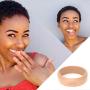 Rinfit Silicone Wedding Rings for Women 3 or 6 Ring Pack - Designed, Rubber Rings. Unique Set of Thin and Stackable Wedding Bands for Women. U.S. Design Patent Pending