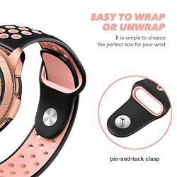 Valband Compatible Samsung Galaxy Watch (42mm) Band/Galaxy Watch Active (40mm) Bands, Soft Silicone 20mm Watch Band Replacement Sport Strap Wristband for Women Men