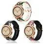 Koreda Compatible Samsung Galaxy Watch Active Bands/Galaxy Watch 42mm/Gear Sport Bands Sets, 20mm Soft Floral Print Sport Watch Strap Replacement Compatible Galaxy Watch Active 40mm R500 (3 Pack#7)
