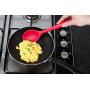 Kitchen Silicone Spoon 27cm Large Long Handle Cooking Baking Mixing Spoon Ladle Food Grade Silicone Cooking Utensils Kitchenware (Blue)