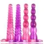 3 Pieces/Set of Soft Silicone Plug Toys Ana.les Beads for Beginners Training Kits (Purple)