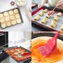 Silicone Baking Mat Set of 4, Half Sheets Cooking Macaron Pastry Mats, Non-Stick Large Liner 11 5/8 ×16 1/2
