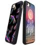 iPhone 7 8 Case with Beautiful Dragonfly Pattern Whimsical Design Bumper Black Soft TPU and PC Protection Anti-Slippery &Fingerprint Case for iPhone 7 8