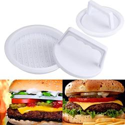 Hamburger Press-Plastic 2 Piece Burger Press 2 Sets.