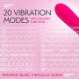 Ultra Bullet Personal Sex Toy Masturbation Device for Women Built-in Function Waterproof Bodysafe Clitoral and Body Massager with 20 Vibration Modes Body Safe Silicone Waterproof