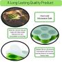 Silicone Baby Food Freezer Storage Tray - Clip-On Silicone Lid - 9 Cups x 2.5 Oz - Oven & Dishwasher Safe - with Baby Weaning E-Books (GRN)