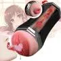 Yikiop Male Aír-cr?ft Cup Vibrating Oral Cup, Sucking Endless Pleasure, Adult Toys for Men Thrust & Rotate, Medical Silicone, Men Deep Throat T-Shirt