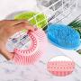 3 Pieces Exfoliating Silicone Body Scrubber Body Silicone Scrubber Brush Silicone Body Wash Scrubber for Skin Exfoliation, 3 Colors