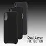 EMERGE DUOFLEX iPhone XR Enhanced Max Grip and 10 Foot Drop Protection Cell Phone Case - Black