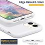 MILPROX iPhone 11 Case with Screen Protector, Liquid Silicone Gel Rubber Shockproof Slim Shell with Soft Microfiber Cloth Lining Cushion Cover for iPhone 11 6.1 inch (2019)-White