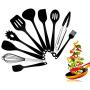 Silicone Kitchenware Set, 10 Pieces of Silicone Kitchen Utensils, Kitchen Spatula Set - Best Non-Stick Kitchen Cookware Set, Suitable for Cooking
