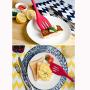 Kitchenware Utensils Set 5 Piece Premium Silicone Heat Resistant Non-Stick Kitchen Baking Professional Tools Red