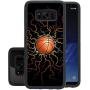 Samsung Galaxy S8 Case with Basketball Fire Pattern Whimsical Design Bumper Black Soft TPU and PC Protection Anti-Slippery &Fingerprint Case for Samsung Galaxy S8