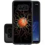 Samsung Galaxy S8 Case with Basketball Fire Pattern Whimsical Design Bumper Black Soft TPU and PC Protection Anti-Slippery &Fingerprint Case for Samsung Galaxy S8
