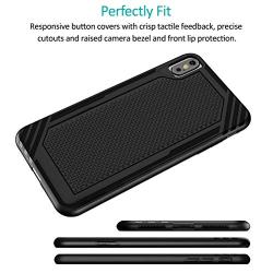 iPhone Xs Max Case, CHOETECH 6.5 Slim Fit Flexible TPU Back Cover with Drop Protection and Fingerprint-Free Compatible with iPhone Xs Max -Black