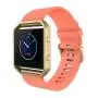 Simpeak for Fitbit Blaze Bands with Frame, Silicone Replacement Band Strap with Frame Case for Fit bit Blaze Smart Fitness Watch, Small/Large