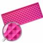 AK ART KITCHENWARE Sugarcraft Diamond Rivet Silicone Baking Mat for Wedding Fondant Cake Silicone Decorating Lace Mold Color Pink LFM-42