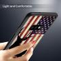 Samsung Galaxy S10e Case with American Flag Pattern Whimsical Design Bumper Black Soft TPU and PC Protection Anti-Slippery &Fingerprint Case for Samsung Galaxy S10e