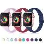 Zekapu Sport Band Compatible for Apple Watch 38mm 42mm 40mm 44mm, Soft Silicone Narrow Slim Sport Replacement Wristband for iWatch Series 5, Series 4, Series 3, Series 2, Series 1 Women