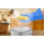 Exkouci Silicone BBQ Gloves, Heat Resistant Gloves Grill Kitchen Silicone Oven Mitts, 13.5 inches Long Waterproof Non-Slip Potholder for Barbecue Cooking Baking Grilling