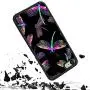 iPhone 7 8 Case with Beautiful Dragonfly Pattern Whimsical Design Bumper Black Soft TPU and PC Protection Anti-Slippery &Fingerprint Case for iPhone 7 8