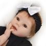 KEIUMI Lifelike 22 inch Reborn Baby Dolls Soft Silicone Vinyl Toys Cloth Body Newborn Baby Girl Dolls Girl Birthday Gifts