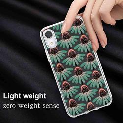Flower Transparent Phone Case Compatible for iPhone Xr 6.1" Trendy