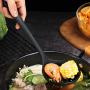 FAMILYA Silicone Shovel Household Silicone Spatula Nonstick Cookware Shovel Cooking Shovel Soup Spoon Set High Temperature Kitchenware (Color : D)