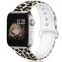 KOLEK Floral Bands Compatible with Apple Watch 38mm 40mm, Silicone Fadeless Pattern Printed Replacement Bands for iWatch Series 4 3 2 1, Leopard, S, M