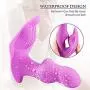 JunRP Wearable Privacy Mssager with Remote Control Vib Toy for Women - Purple
