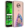 Moto G6 Case, Soft TPU Slim-Fit Flexible Ultra-Thin Clear Case, Full-Body Rugged Bumper Print Arowana Case for Moto G6, Transparent