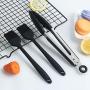 KIYYI High Temperature Resistant Anti-scalding Silicone Clip Food Bread Clip Silicone Brush Butter Brush Baking Set 3 Piece Set Silicone Kitchenware Set
