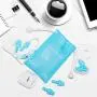 Reusable Silicone Ear Plugs - ANBOW Waterproof Noise Reduction Earplugs for Sleeping, Swimming, Snoring, Concerts, 32dB Highest NRR, 3 Pairs with Bonus Travel Pouch