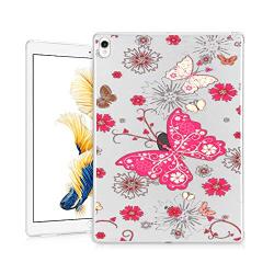 GinHo Customized Protective Cover iPad Pro 11 inch 2018 Butterfly with Slim Soft Durable TPU Ultra-Clear Silicone UV Printing Case