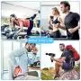 Muscle Massage Gun, Upgraded Handheld Vibration Deep Tissue Massager Device, Powerful Cordless Percussion Full Body Muscle Massager with 5 Adjustable Speed, 5 Attachments & Portable Bag