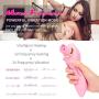Women Waterproof Multi Speed Tongue Vibrate Sucking Toy Oral Simulator for Adult Toys, Green Safe, No Toxic Side Effects