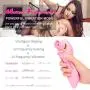 Women Waterproof Multi Speed Tongue Vibrate Sucking Toy Oral Simulator for Adult Toys, Green Safe, No Toxic Side Effects