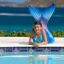 Fin Fun Mermaid Tails for Swimming with Monofin - Kids and Adult Sizes - Limited Edition