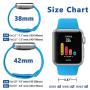 iGK Sport Band Compatible with Apple Watch 38mm 40mm 42mm 44mm, Soft Silicone Sport Strap Replacement Bands for iWatch Apple Watch Series 5, Series 4, Series 3, Series 2, Series 1